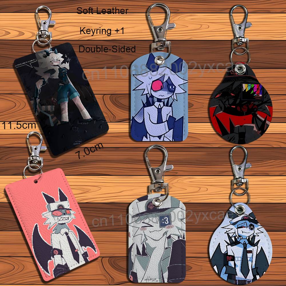Lanyard Badge Holder - ミスターバレル ケイティバース FPE レザーキーホルダーバッジホルダー（ランヤード付き）- ID/アクセスカードホルダー、キーリングアクセサリー、ギフトオプション