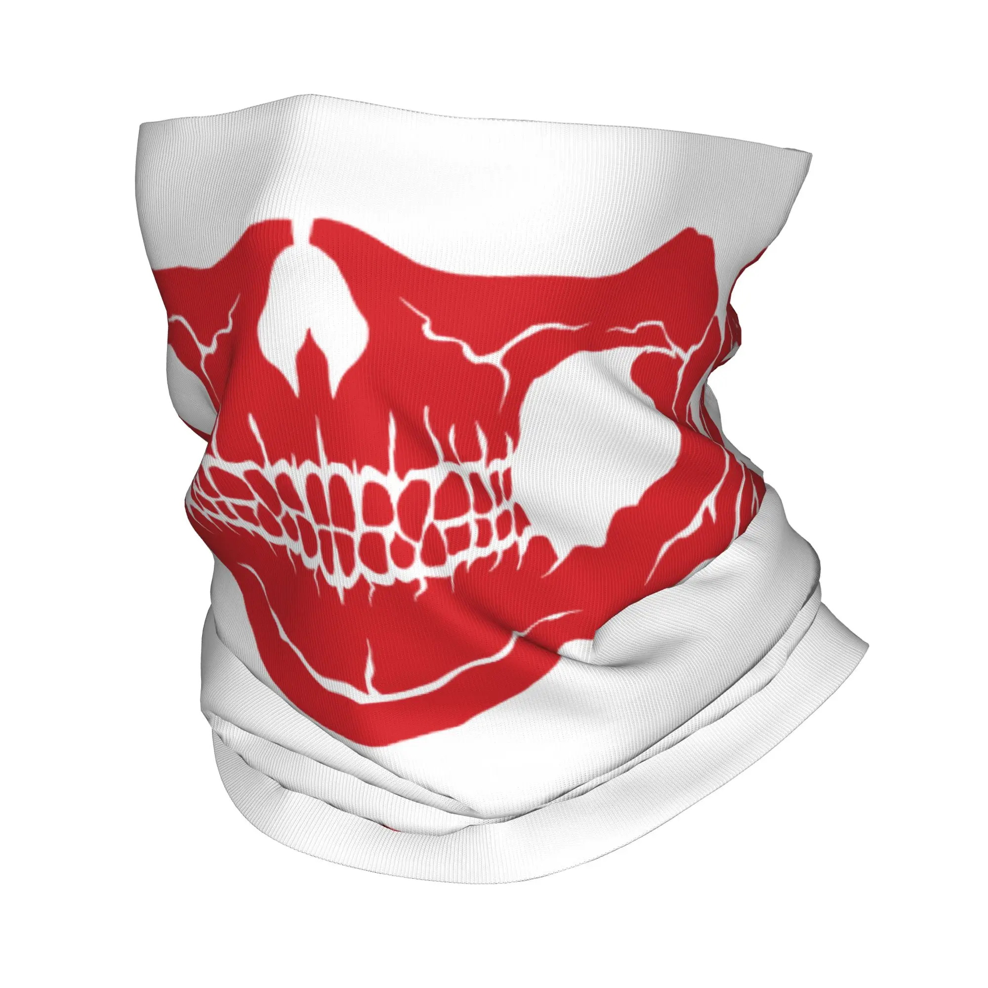 Neck Warmer Tube - 新しいホラースケルトンハロウィンスカル冬ヘッドバンドネックウォーマー男性女性スキーキャンプチューブスカーフフェイスバンダナゲイター