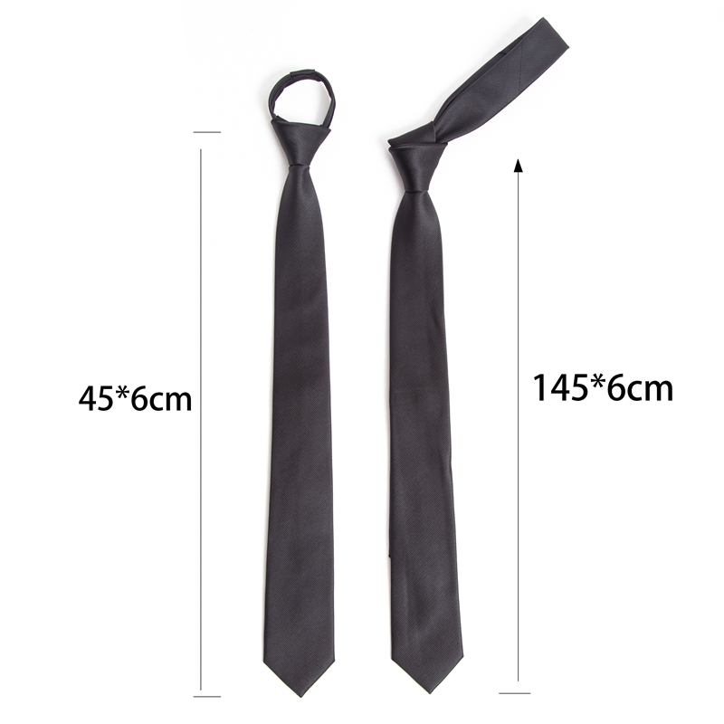 黒色ジッパーネクタイ手作り高品質ネクタイスキニー 6 センチ - Skinny Tie Men のレビューと価格